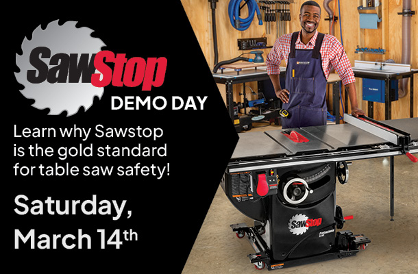 SawStop demo Saturday March 14th