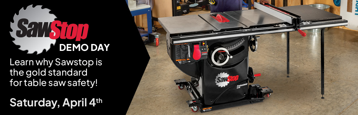 SawStop demo day, Saturday April 4th