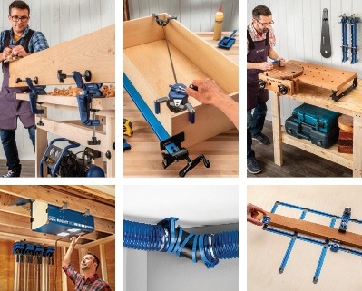 Hold-It Bench Clamps, Compact Ceiling Air Filtration Unit, Handy Bench,  Square-It Box-Squaring Clamp