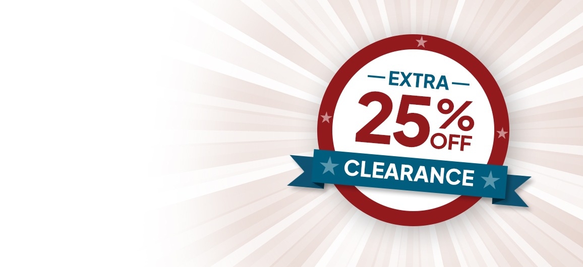Extra 25% OFF Clearance