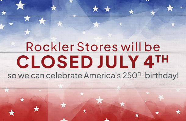 Rockler Stores will be CLOSED on Independence Day (Saturday, July 4, 2025)
