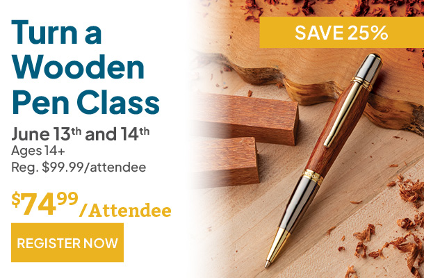 Turn a Pen class June 13th and 14th