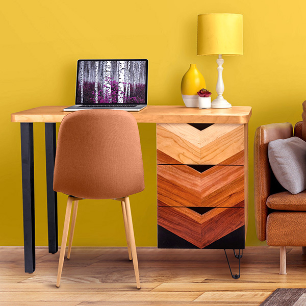 Chevron Pattern Desk Plan Chevron Pattern Desk Plan
