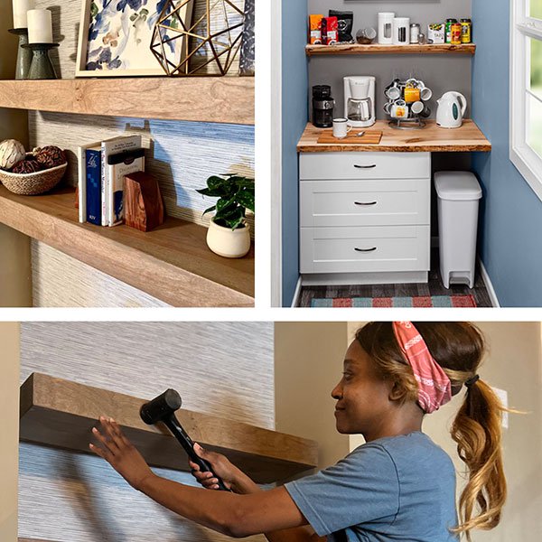 Floating Shelves/Countertop Plan Floating Shelves/Countertop Plan
