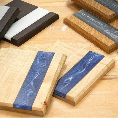 Wood and Epoxy Coasters Plan Wood and Epoxy Coasters Plan