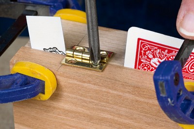 attaching lid hinges