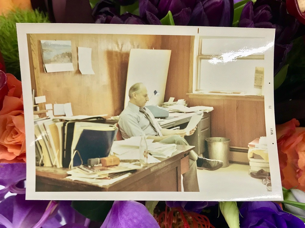 nordy working at the office