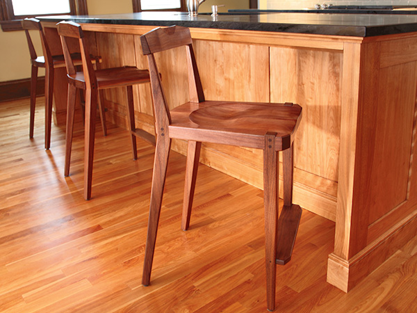 tall kitchen stool with back