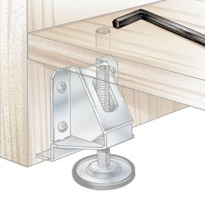 Allen wrench installing furniture foot