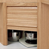 Cabinet storage space for small appliances