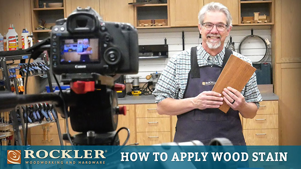 Applying Old Masters wiping stain