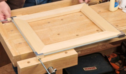 Assembled miter joinery