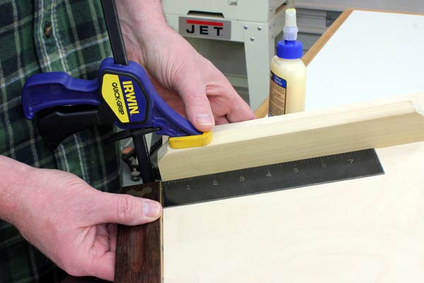 Adding a scrap fence to angle drilling jig