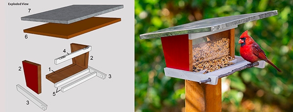 bird feeder free project plan download