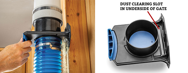 ready-mount dust collection blast get clearing sawdust