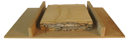 Layout of the router surfacing jig
