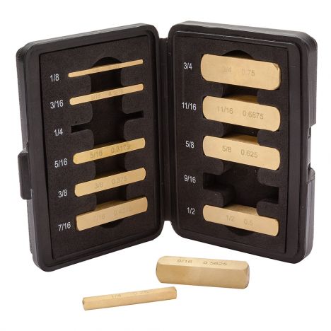 Rockler precision brass set-up bar set
