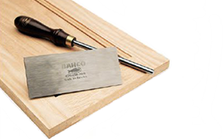 burnished cabinet scraper tool