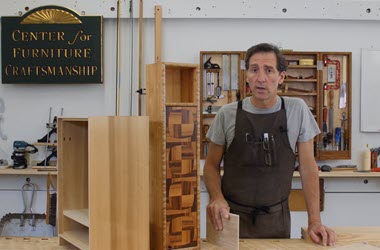 Two small cabinets made with carcase miter joinery
