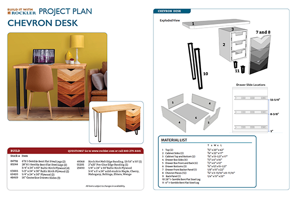 download button for chevron desk plan