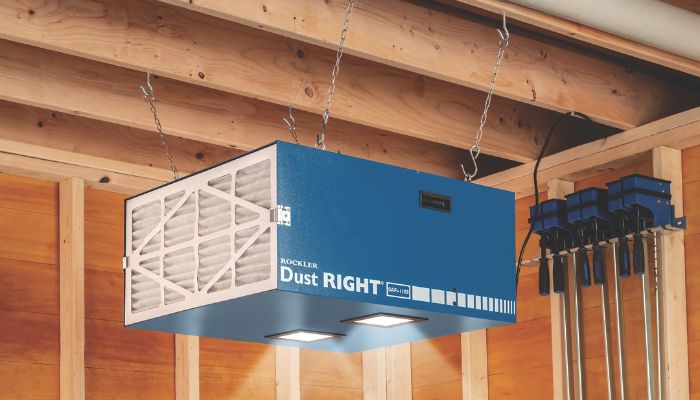 cleaning the air from dust
