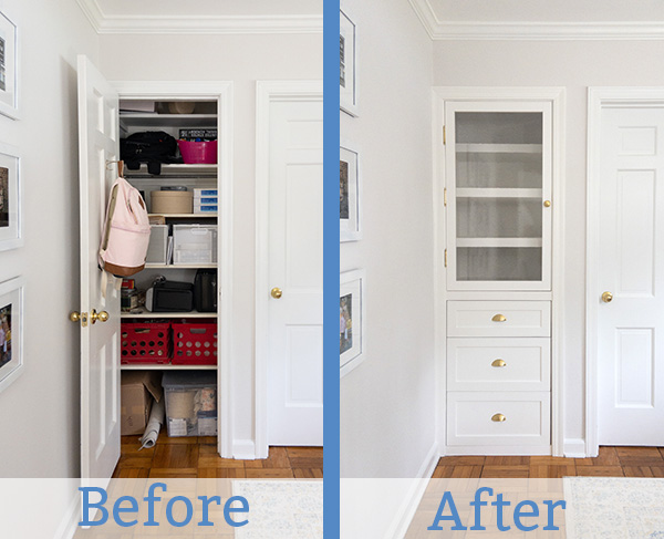 closet before and after
