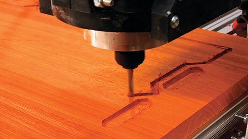 Using cnc router to carve patterns in a table