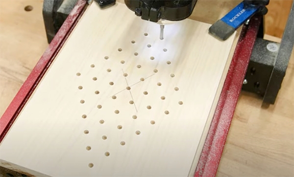 cnc router cutting peg game