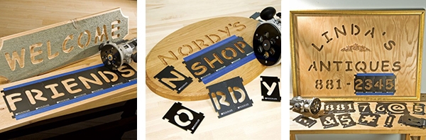 signs made shapes template kit
