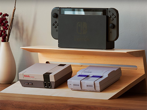 Display stand for nintendo video game consoles