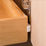 Plastic corner guards for shelf edge protection