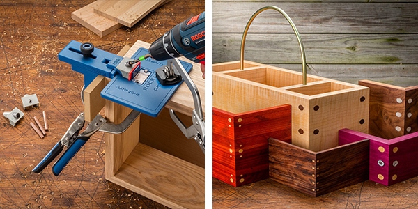 corner key dowel jig and boxes