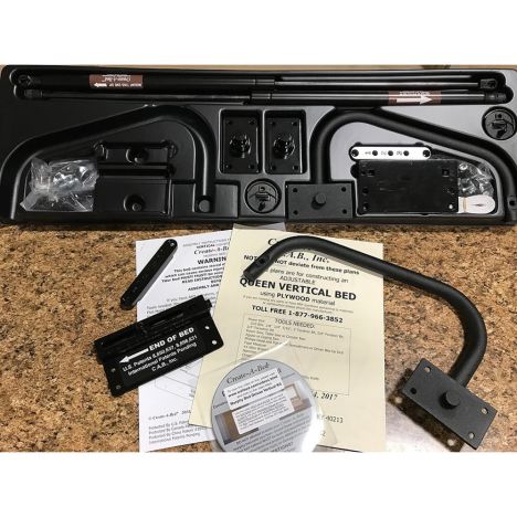 Rockler create-a-bed adjustable deluxe murphy bed hardware
