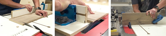 cutting plywood with crosscut sled
