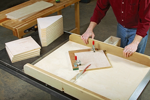 Cutting braces for clamp storage rack