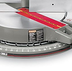 Setting the angle of a cut on a miter saw