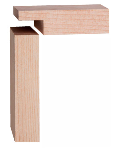 diagram of overlap rabbet joint