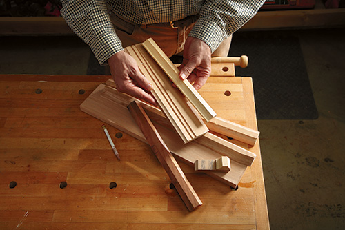 Scrap pieces for testing picture frame styles