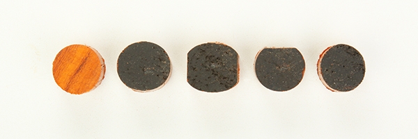 Examples of differently shaped dowels