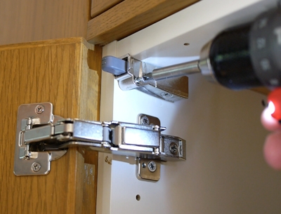 installing soft closing cabinet door