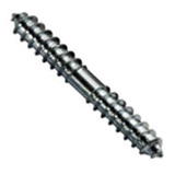 Headless two threaded dowel screws