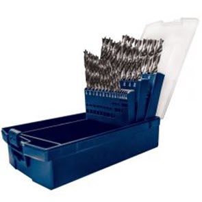 Case of brad point drill bits