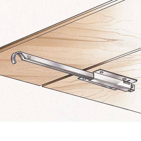 Metal drop leaf support drawing