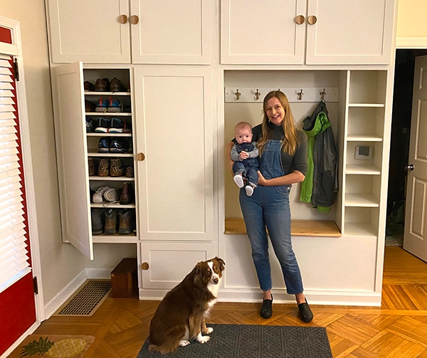entryway storage cabinet project