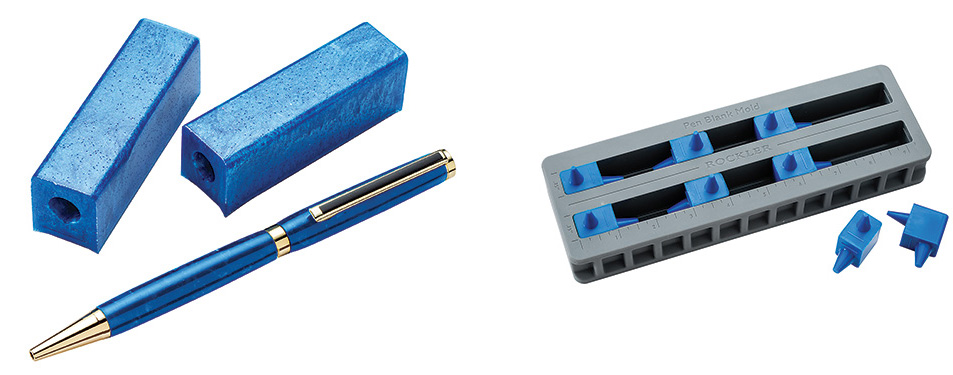 Mold for making resin pen blanks
