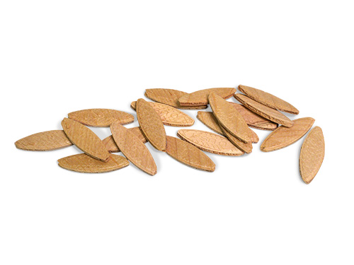 Wood biscuits for joinery
