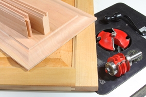 Rail and stile cabinet doors and router bits