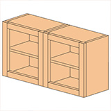 Diagram of a cabinet built with face frames