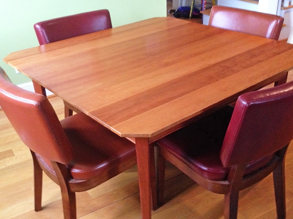 Kitchen table finish with a waxy, sticky build-up