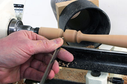 Finishing spindle reproduction by separating with parting tool